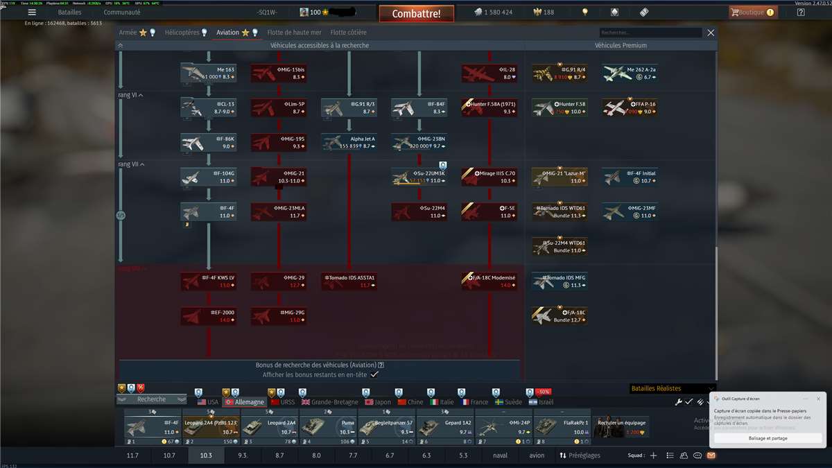 war thunder personal account.